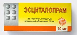 Купить эсциталопрам, таблетки, покрытые пленочной оболочкой 10мг, 28 шт в Бору