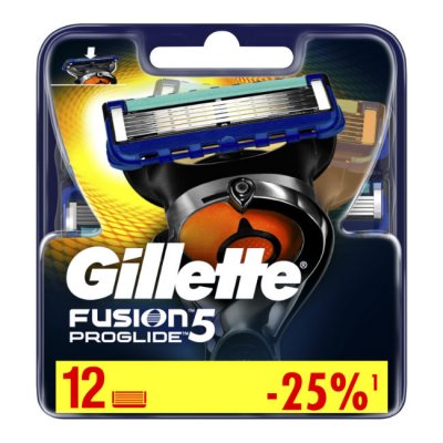 Купить gillette fusion proglide (жиллет) сменные кассеты, 12 шт в Бору