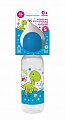 Бутылочка для кормления с соской молочной силиконовой Дино и Рино (Dino & Rhino), 250мл