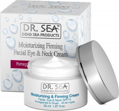 Купить dr.sea (доктор сиа) крем для лица, шеи и глаз увлажняющий и укрепляющий экстракт граната и имбиря 50мл spf15 в Бору