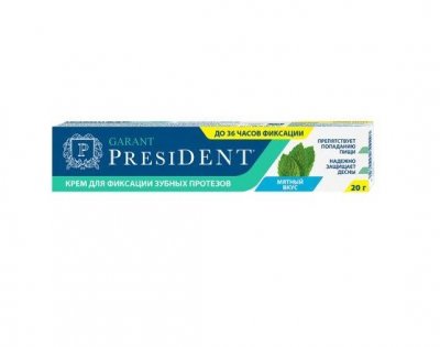 Купить президент (president) крем для фиксации зубных протезов, гарант, 40г в Бору