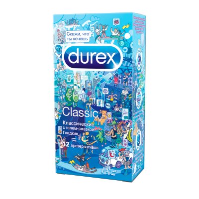 Купить durex (дюрекс) презервативы classic, 12 шт doodle в Бору