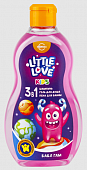 Купить little love (литтл лав) шампунь+гель для душа+пена для ванн 3в1 детский бабл гам, 400 мл в Бору