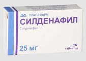 Купить силденафил, таблетки, покрытые пленочной оболочкой 25мг, 20 шт в Бору