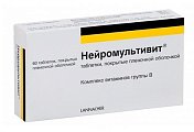 Купить нейромультивит, таблетки, покрытые пленочной оболочкой 200мг+100мг+0,2мг, 60 шт в Бору