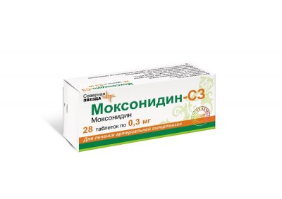 Купить моксонидин-сз, таблетки, покрытые пленочной оболочкой 0,3мг, 28 шт в Бору