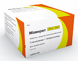 Купить мавирет, таблетки, покрытые пленочной оболочкой 100 мг+40 мг 84шт в Бору
