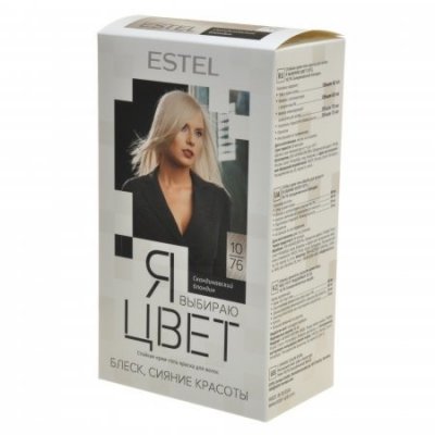 Купить estel (эстель) крем-гель краска для волос я выбираю цвет тон 10/76 скандинавский блондин в Бору