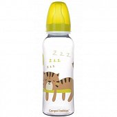 Купить canpol (канпол) бутылочка pp с силиконовой соской africa с 12 месяцев желтая, 250мл в Бору