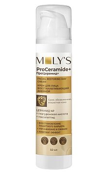 MOLY'S ProCeramide+ (Молис) крем для лица восстанавливающий дневной, 50мл