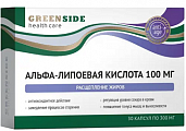Купить green side (грин сайд) альфа-липоевая кислота 100мг, капсулы массой 300мг, 30шт бад в Бору