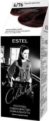Купить estel (эстель) краска-уход для волос celebrity тон 6/76 горький шоколад в Бору