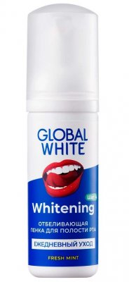 Купить глобал вайт (global white) пенка для полости рта отбеливающая 50мл в Бору