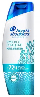 Купить head & shoulders (хэд энд шолдэрс) шампунь против перхоти глубокое очищение детокс кожи головы 300 мл в Бору