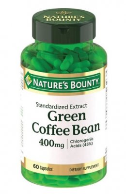 Купить nature's bounty (нэйчес баунти) зеленые кофейные зерна 400мг, капсулы 525мг 60 шт бад в Бору