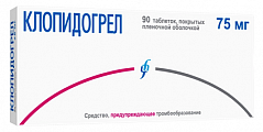 Купить клопидогрел, таблетки, покрытые пленочной оболочкой 75мг, 90 шт в Бору