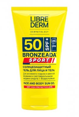 Купить librederm bronzeada sport (либридерм) гель солнцезащитный для лица и тела, 50мл spf150 в Бору