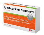 Купить дротаверин-велфарм, таблетки 40мг, 20 шт в Бору