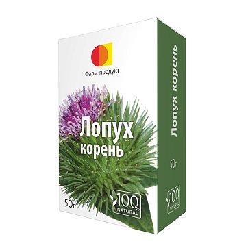 Лопуха корень Фарм-Продукт, пачка 50г БАД