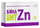 Купить бинавит цинк, таблетки покрытые оболочкой 30шт бад в Бору