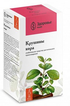 Крушины кора, фильтр-пакеты 1,5г, 20 шт