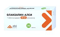 Купить оланзапин-алси, таблетки 10мг, 30 шт в Бору