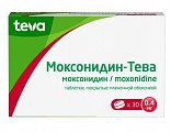 Купить моксонидин-тева, таблетки покрытые пленочной оболочкой 0,4 мг, 30 шт в Бору