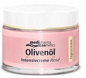 Купить медифарма косметик (medipharma cosmetics) olivenol крем для лица дневной интенсивный роза, 50мл в Бору