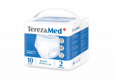 Купить terezamed (терезамед), трусы подгузники для взрослых medium, размер 2 10 шт в Бору