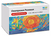 Купить омепразол реневал, капсулы кишечнорастворимые 20мг, 60 шт в Бору