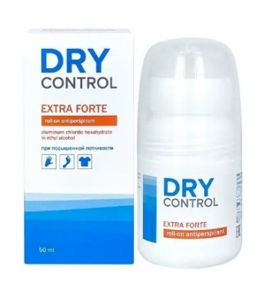 Купить dry control forte (драй контрол) экстра форте ролик от обильного потоотделения 30% 50 мл в Бору