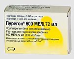 Купить пурегон, раствор для подкожного введения 600ме/0,72мл, картридж 0,75мл в Бору