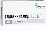 Купить глибенкламид, таблетки 1,75мг, 120 шт в Бору