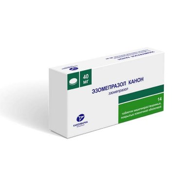 Купить эзомепразол-канон, таблетки кишечнорастворимые, покрытые пленочной оболочкой 40мг, 14 шт в Бору