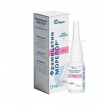 Фрамицетин Морелор, спрей назальный 1,25%, 15мл