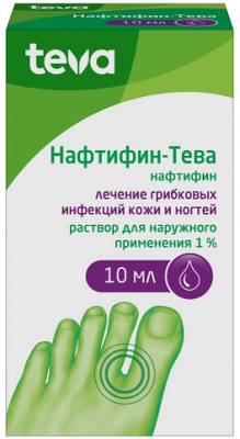 Купить нафтифин-тева, раствор для наружного применения 1%, 10 мл в Бору