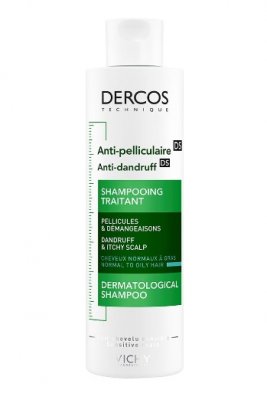 Купить vichy dercos (виши) шампунь дерматологический против перхоти для нормальной и жирной кожи головы 200мл в Бору