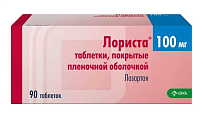 Купить лориста, таблетки, покрытые пленочной оболочкой 100мг, 90 шт в Бору