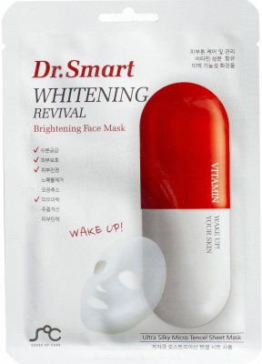 Купить dr. smart (др.смарт) маска тканевая для лица от пигментации с витаминным комплексом, 1 шт в Бору