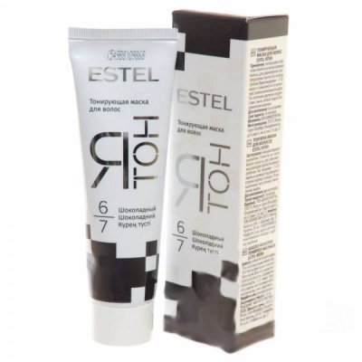 Купить estel (эстель) маска для волос тонирующая ятон 60 мл тон 6/7 шоколад в Бору