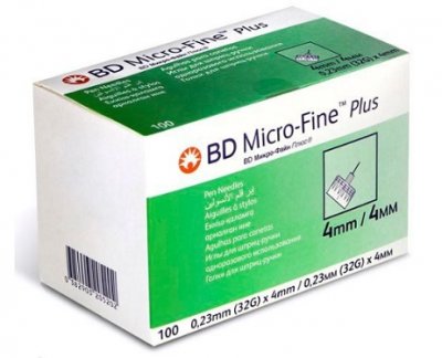 Купить иглы bd micro-fine плюс для шприц-ручки одноразовые 32g (0,23х4мм), 100 шт в Бору