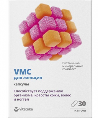 Купить витаминно-минеральный комплекс vmc для женщин витатека, капсулы 0,817г, 30 шт бад в Бору