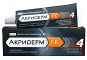 Купить акридерм гк, крем для наружного применения 0,05%+0,1%+1%, туба 30г в Бору