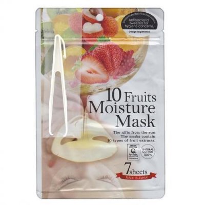 Купить japan gals (джапан галс) маска 10 фруктов pure5 essential, 7 шт в Бору
