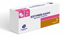 Купить эзетимиб канон, таблетки 10мг, 30 шт в Бору