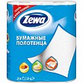 Полотенца бумажные Zewa (Зева) белые двухслойные, 2шт