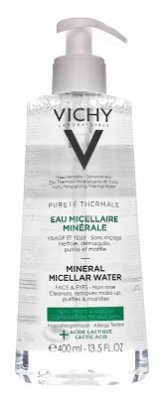 Купить виши пюр термаль (vichy purete thermale) мицеллярная вода с минералами для жирной кожи 400мл в Бору