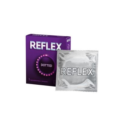 Купить рефлекс (reflex) презервативы с точками dotted 3 шт в Бору