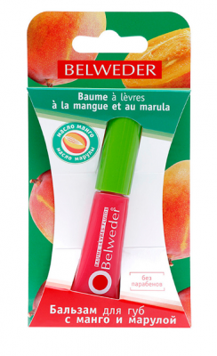Купить belweder (бельведер) бальзам для губ манго и марула 7г в Бору