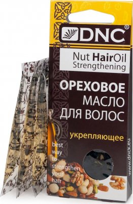 Купить dnc (днц) масло для волос ореховое укрепляющее пакет 15мл, 3шт в Бору